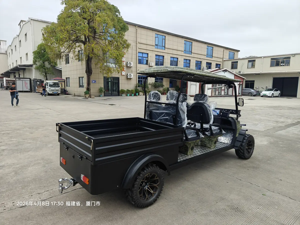 LF-GD404C Military Green Golf Cart for Sale - 图片 2