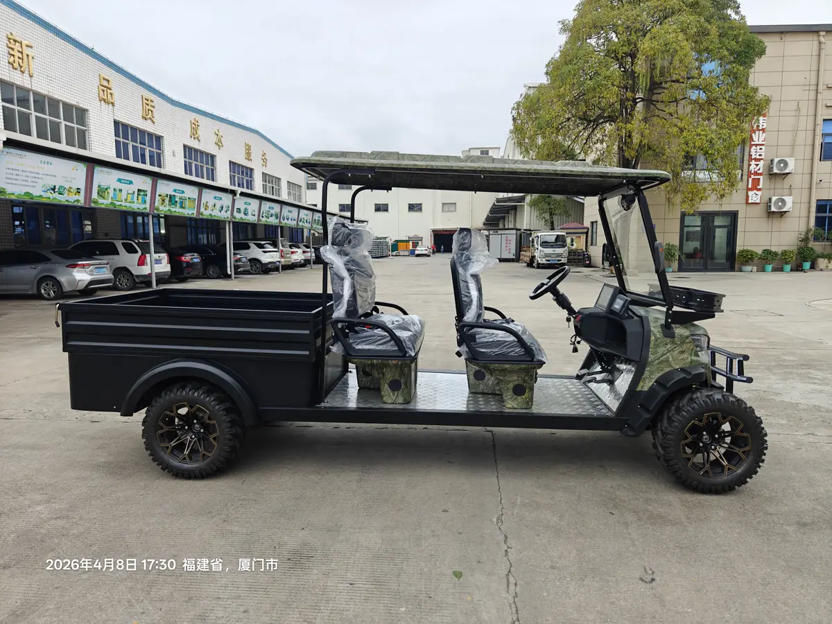 LF-GD404C Military Green Golf Cart for Sale - 图片 3