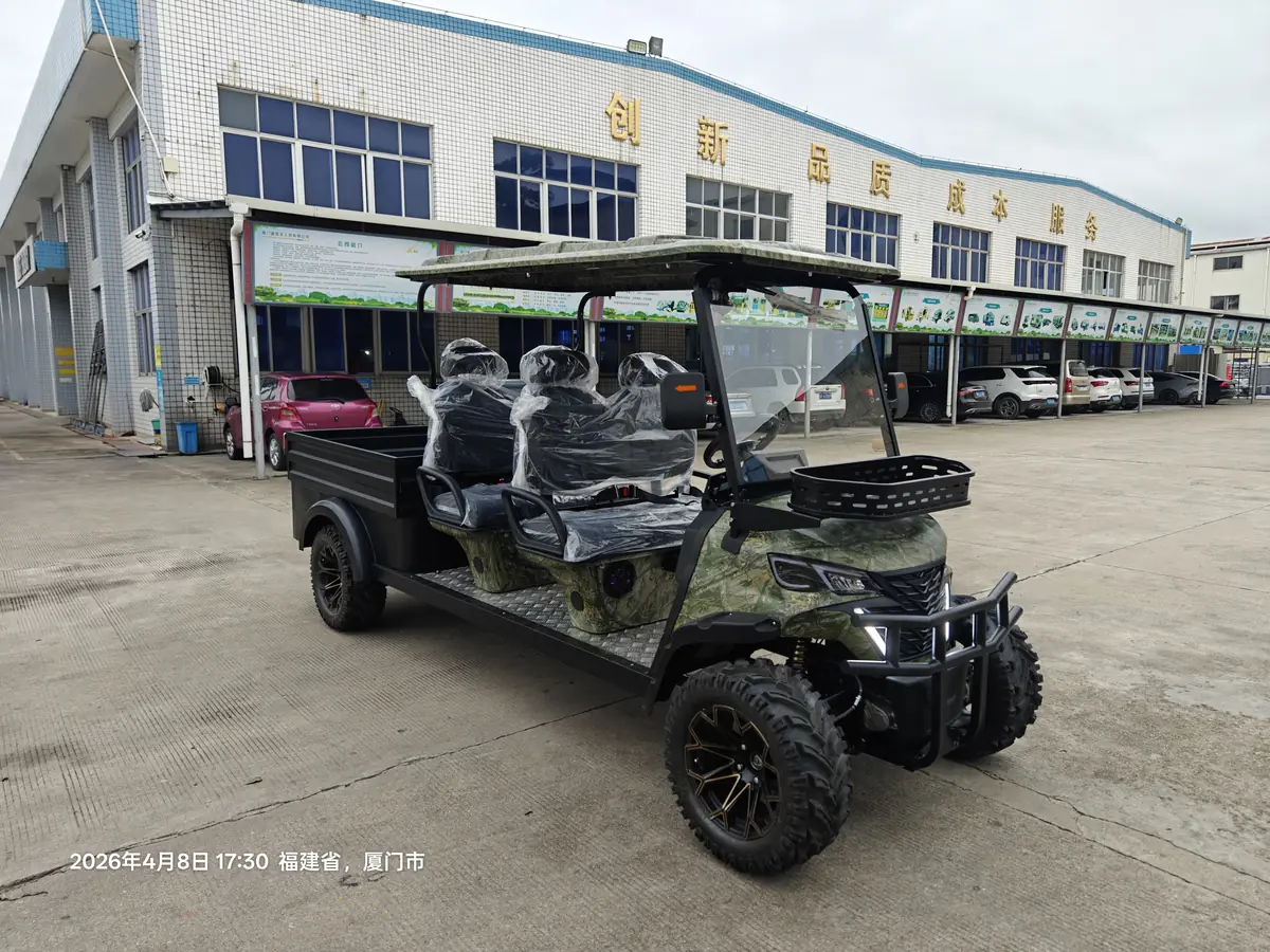 LF-GD404C Military Green Golf Cart for Sale - 图片 4
