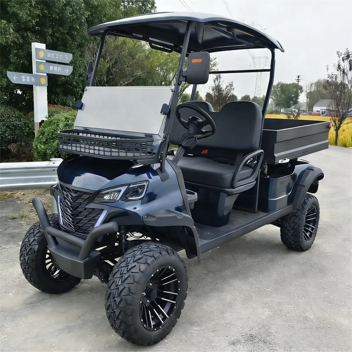 LF-GD404C Military Green Golf Cart for Sale - 图片 7
